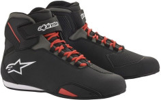 Ghete Moto Sektor Black/Red