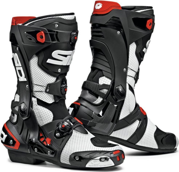 Cizme Moto Rex Air White-Black