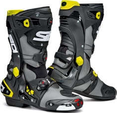 Cizme Moto Rex Grey-Black-Yellow Fluo