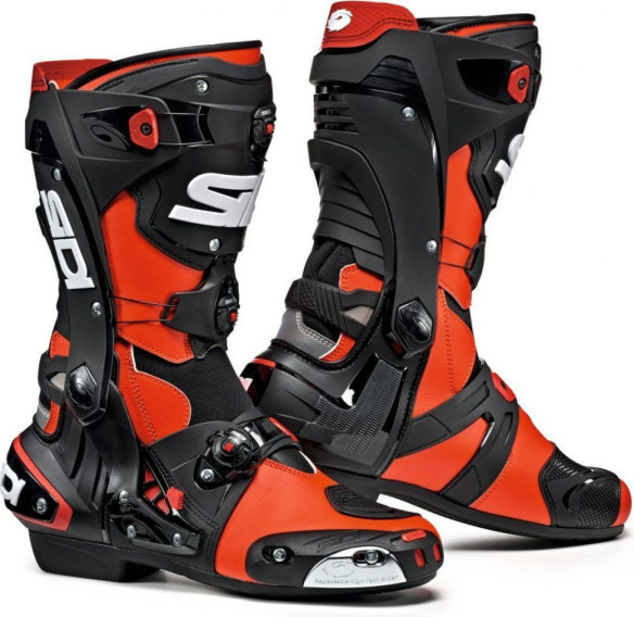 Cizme Moto Rex Red Fluo-Black
