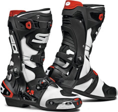 Cizme Moto Rex White-Black