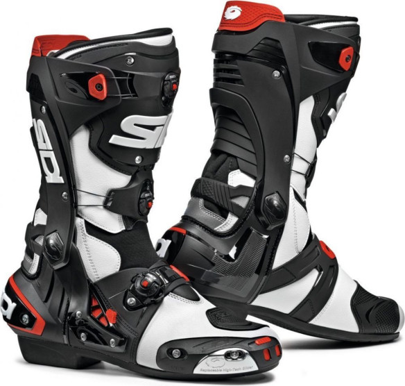 Cizme Moto Rex White-Black