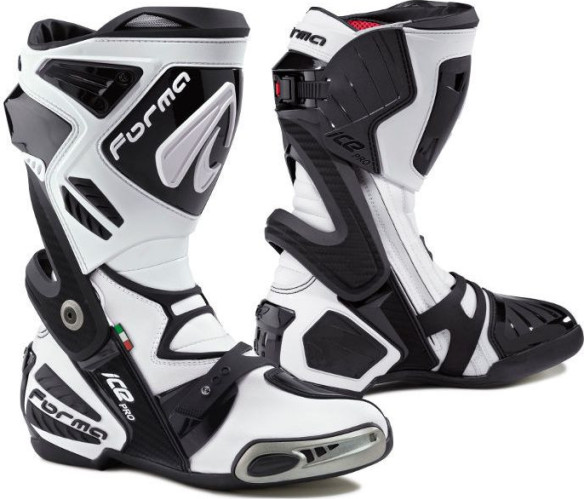 Cizme Moto Racing Ice Pro White