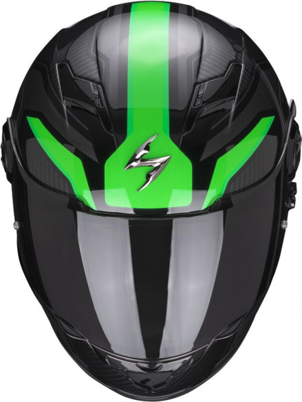 Casca Moto Full-Face Exo 490 Supernova Black/Green