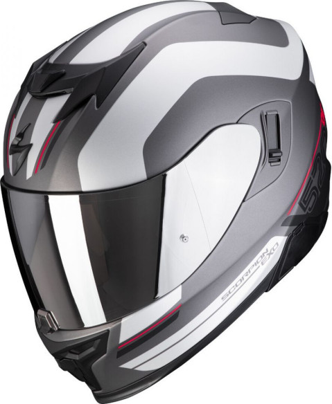 Casca Moto Full-Face Exo 520 Air Lemans Matt Silver/Red