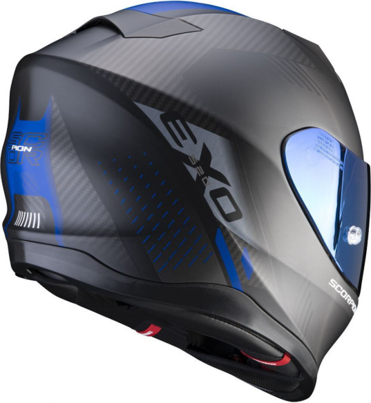 Casca Moto Full-Face Exo 520 Air Laten Matt Black/Blue