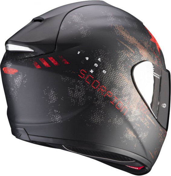 Casca Moto Full-Face Exo 1400 Air Asio Matt Black/Red