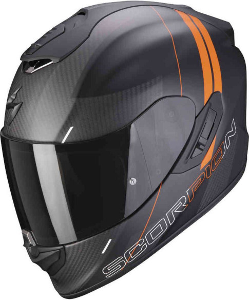 Casca Moto Full-Face Exo 1400 Carbon Air Drik Matt Black/Orange