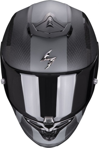 Casca Moto Full-Face Exo R1 Carbon Air MG Matt Black/Silver