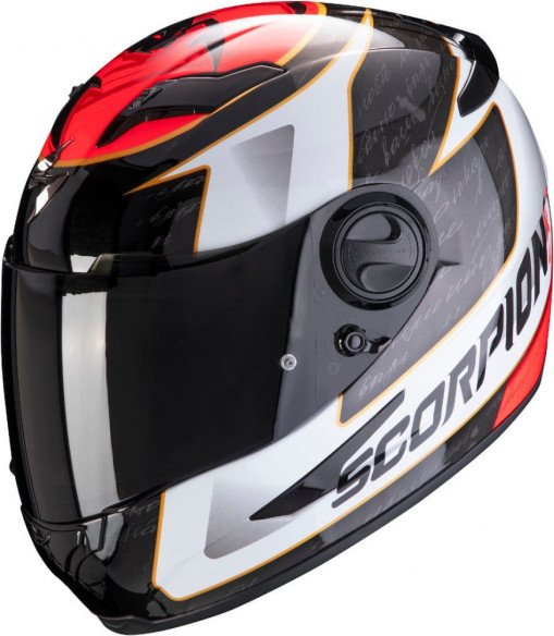 Casca Moto Full-Face Exo 490 Tour White/Red