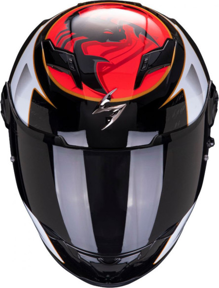 Casca Moto Full-Face Exo 490 Tour White/Red