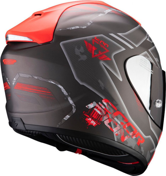 Casca Moto Full-Face Exo 1400 Air Spatium Matt Silver/Red
