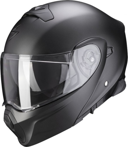 Casca Moto Flip-Up Exo 930 Smart Solid Matt Pearl Black