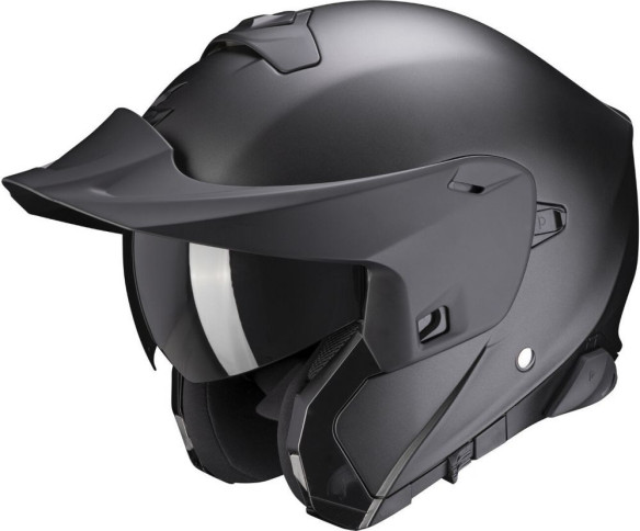 Casca Moto Flip-Up Exo 930 Smart Solid Matt Pearl Black