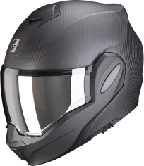 Casca Moto Flip-Back Exo-Tech Carbon Solid Matt Black