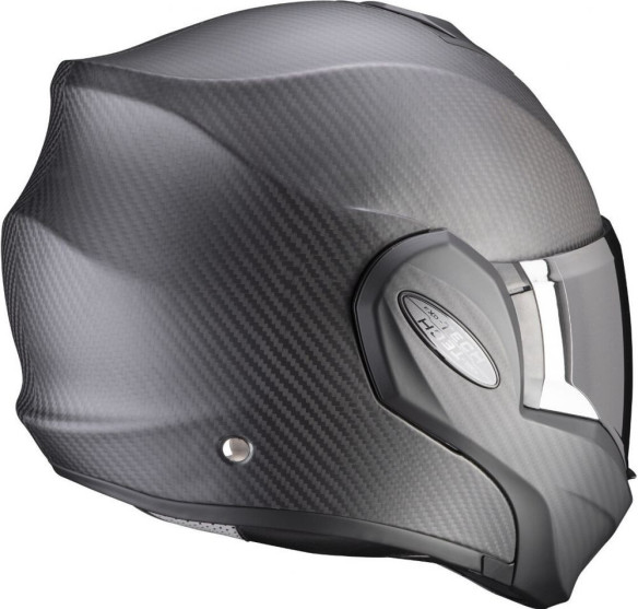 Casca Moto Flip-Back Exo-Tech Carbon Solid Matt Black