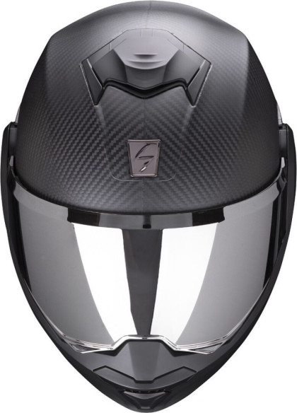 Casca Moto Flip-Back Exo-Tech Carbon Solid Matt Black