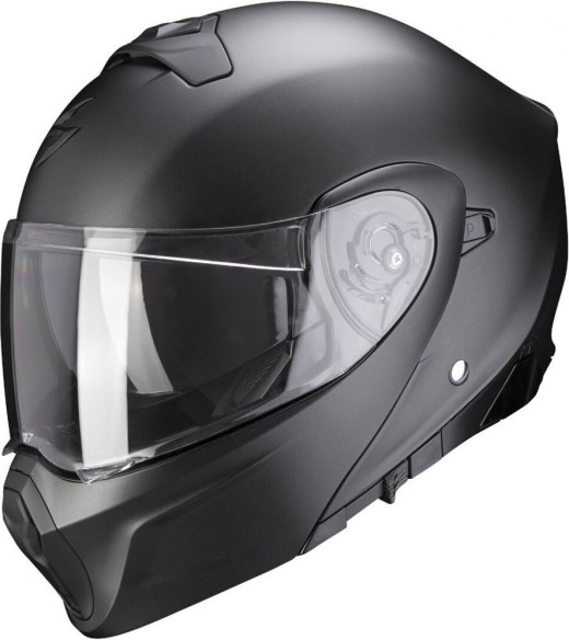 Casca Moto Flip-Up Exo-930 Solid Matt Pearl Black