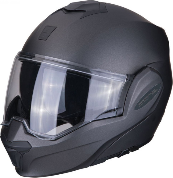 Casca Moto Modulara Flip-Back Exo-Tech Solid Matt Anthracite