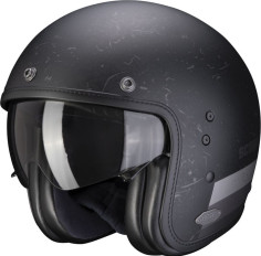 Casca Moto Open Face/Jet Belfast Shift Matt Black/Silver