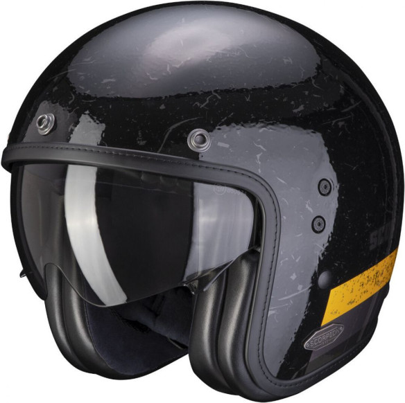 Casca Moto Open Face/Jet Belfast Shift Black/Gold