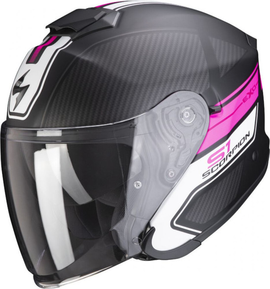 Casca Moto Open Face/Jet Exo-S1 Cross-Ville Matt Black/Pink