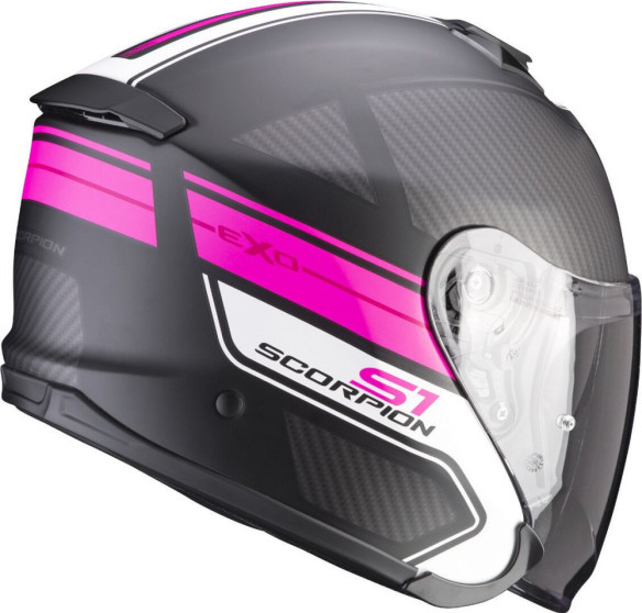 Casca Moto Open Face/Jet Exo-S1 Cross-Ville Matt Black/Pink