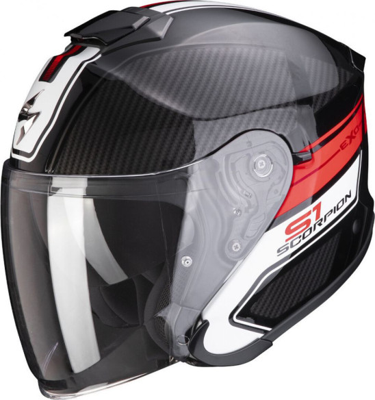 Casca Moto Open Face/Jet Exo-S1 Cross-Ville Black/Red