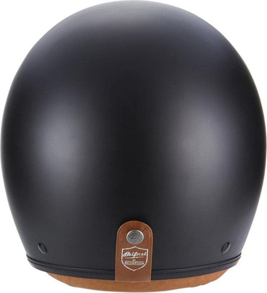 Casca Moto Open Face/Jet Belfast Luxe Matt Black