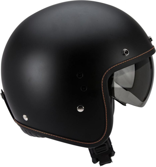 Casca Moto Open Face/Jet Belfast Solid Matt Black