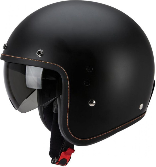 Casca Moto Open Face/Jet Belfast Solid Matt Black