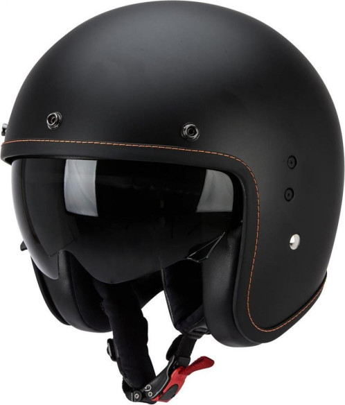 Casca Moto Open Face/Jet Belfast Solid Matt Black