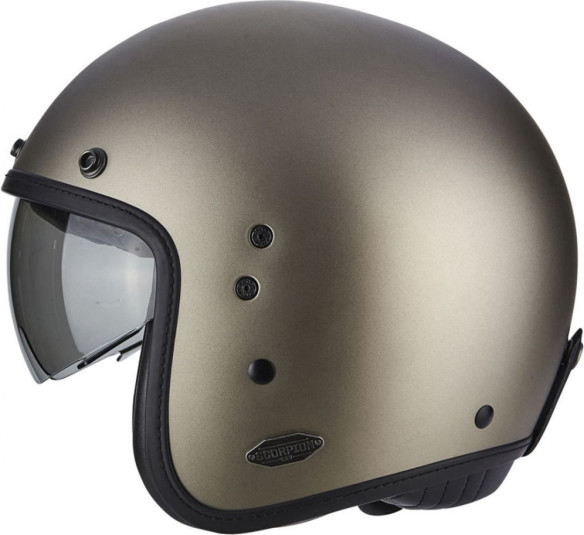 Casca Moto Open Face/Jet Belfast Solid Titanium