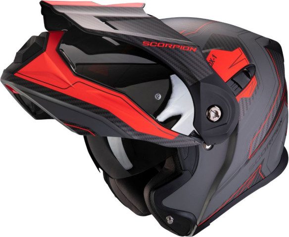 Casca Moto Touring/Adventure ADX-1 Tucson Matt Cement Grey/Red