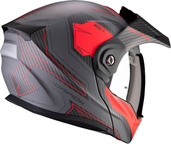 Casca Moto Touring/Adventure ADX-1 Tucson Matt Cement Grey/Red