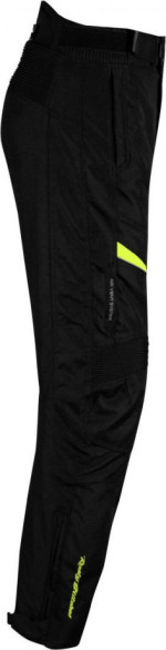 Pantaloni Moto Textili Tommy Black/Yellow Fluo