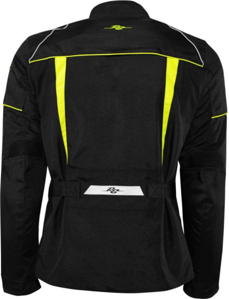 Geaca Moto Textila Tommy Jack Black/Yellow Fluo