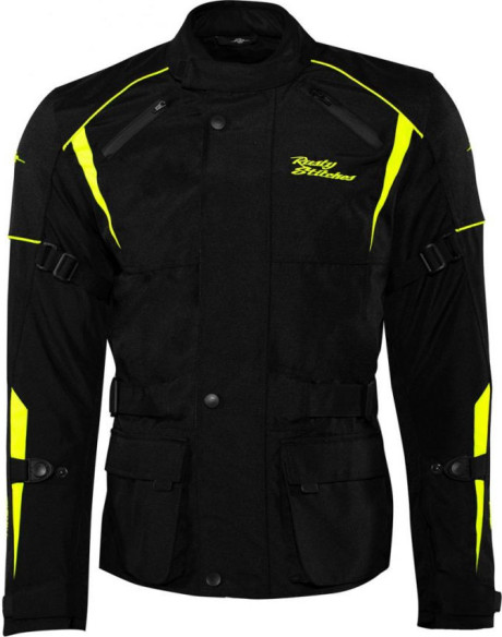 Geaca Moto Textila Tommy Jack Black/Yellow Fluo