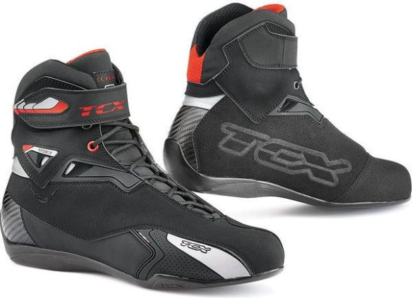 Ghete Moto sport/Touring RUSH WP Black/Red