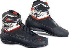 Ghete Moto RUSH 2 WP LIMITED EDITION Black/White/Red