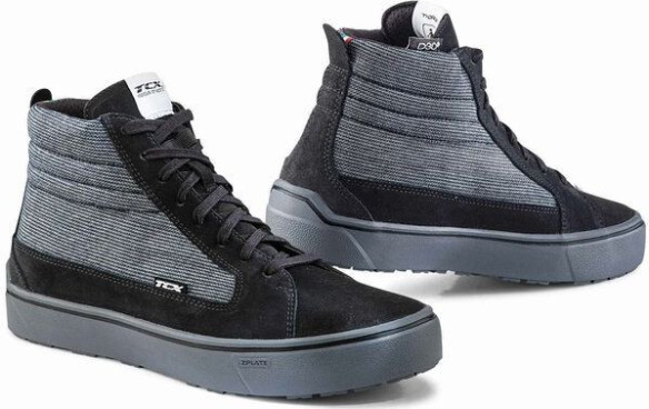 Ghete Moto STREET 3 TEX WP Black/Grey