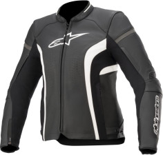 Geaca Moto Dama Stella Kira v2 Leather Black/White