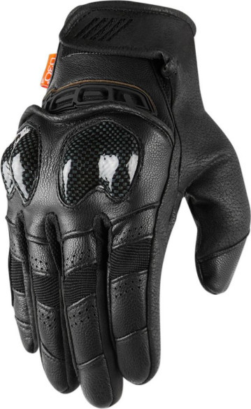 Manusi Moto Piele Contra 2 Black