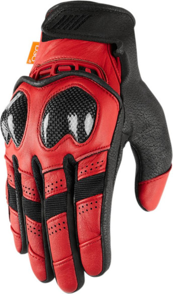 Manusi Moto Piele Contra 2 Red