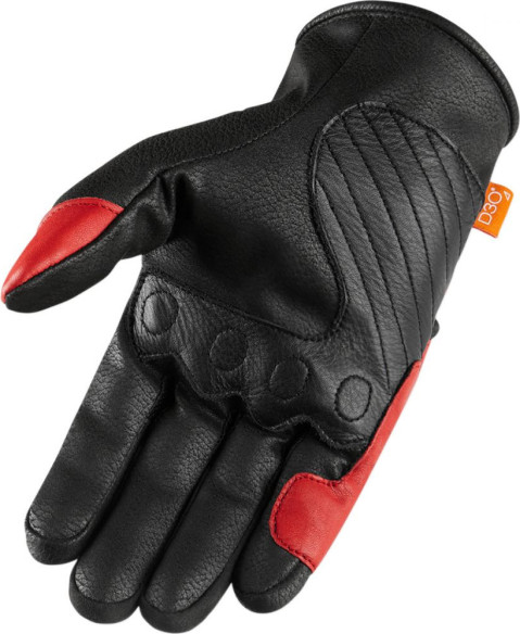 Manusi Moto Piele Contra 2 Red