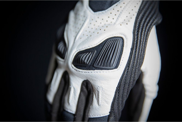 Manusi Moto Piele Dama Automag 2 White