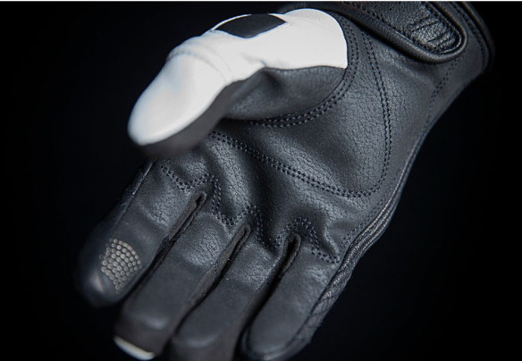 Manusi Moto Piele Dama Automag 2 White