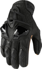 Manusi Moto Piele Hypersport Black Short Black