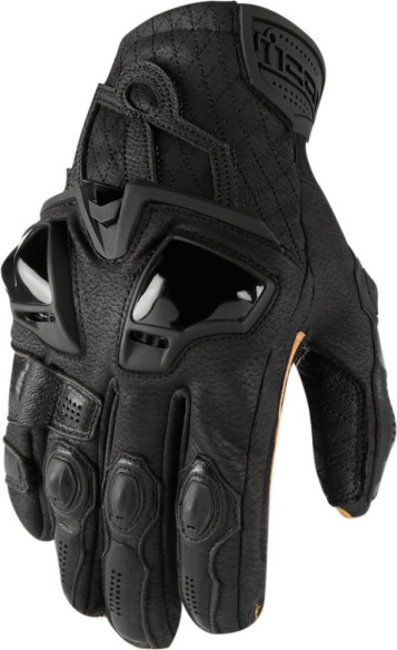 Manusi Moto Piele Hypersport Black Short Black