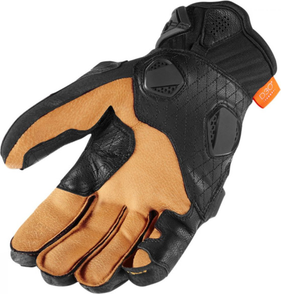 Manusi Moto Piele Hypersport Black Short Black